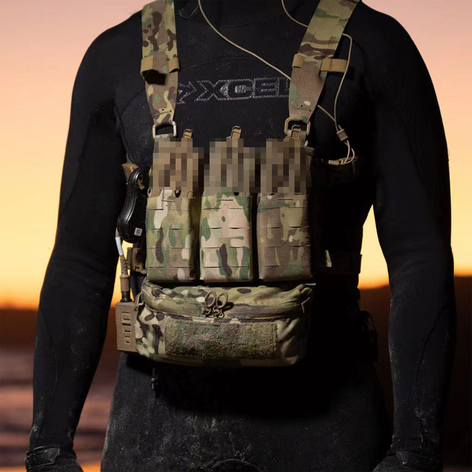 Tactical Airsoft Full Set Small Pouch Bag Straps Belt Accessories FCPC V5 Vest - Picture 149 of 269