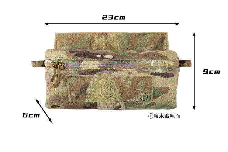 Tactical Airsoft Full Set Small Pouch Bag Straps Belt Accessories FCPC V5 Vest - Picture 152 of 269