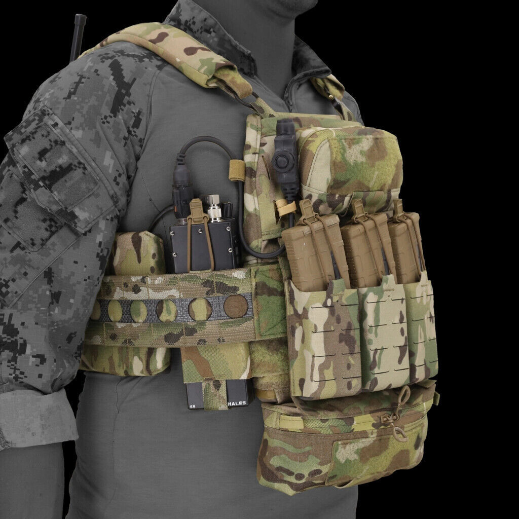 Tactical Airsoft Full Set Small Pouch Bag Straps Belt Accessories FCPC V5 Vest - Picture 203 of 269