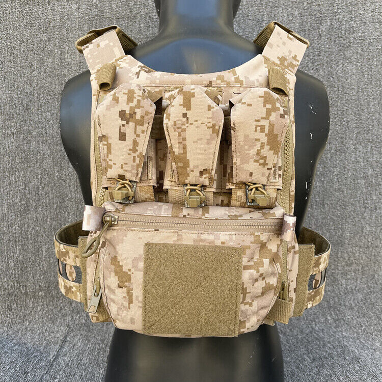 Tactical Airsoft Full Set Small Pouch Bag Straps Belt Accessories FCPC V5 Vest - Picture 212 of 269