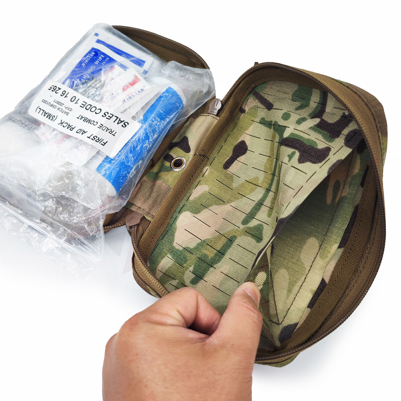 Tactical Airsoft Full Set Small Pouch Bag Straps Belt Accessories FCPC V5 Vest - Picture 240 of 269