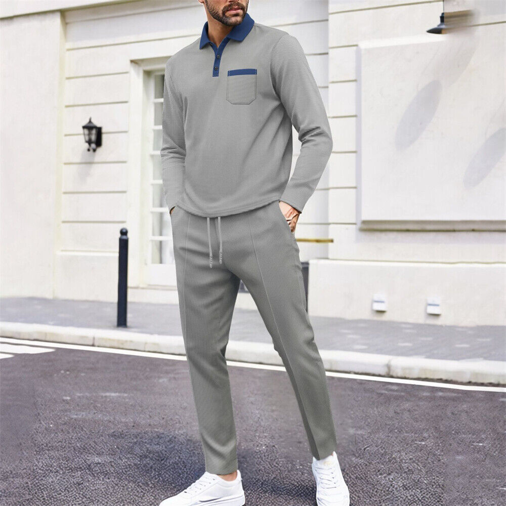 Mens Sweatsuits 2 Piece Sport Sets Tracksuit Jogger Sweat Suits Jogging Outfits - Picture 13 of 14