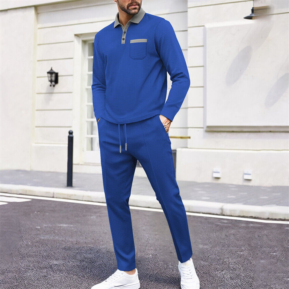 Mens Sweatsuits 2 Piece Sport Sets Tracksuit Jogger Sweat Suits Jogging Outfits - Picture 12 of 14