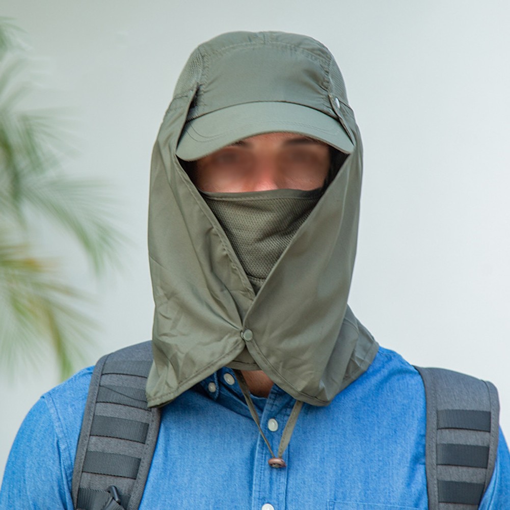 Ventilated Sun Hat Cap UPF 50+ Solar Protection with Extendable Neck Flap - Picture 17 of 29