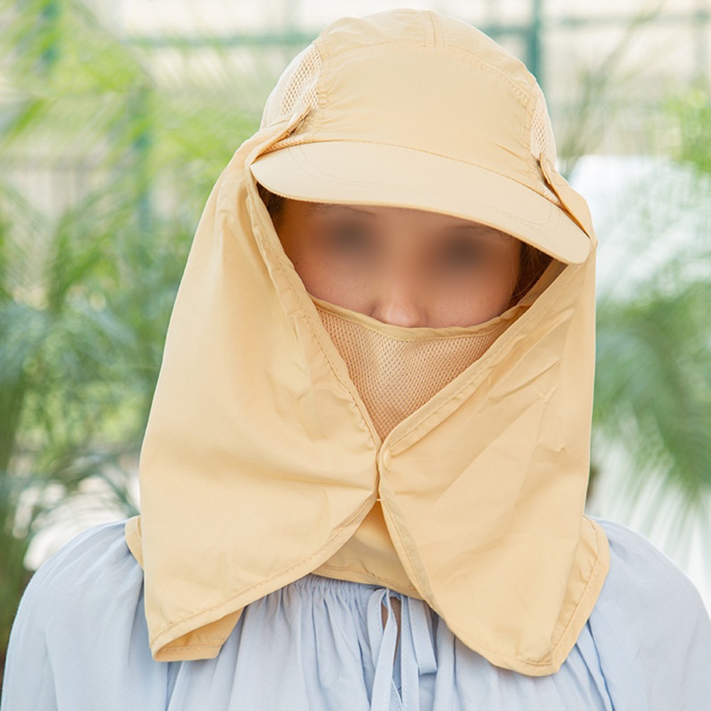 Ventilated Sun Hat Cap UPF 50+ Solar Protection with Extendable Neck Flap - Picture 28 of 29