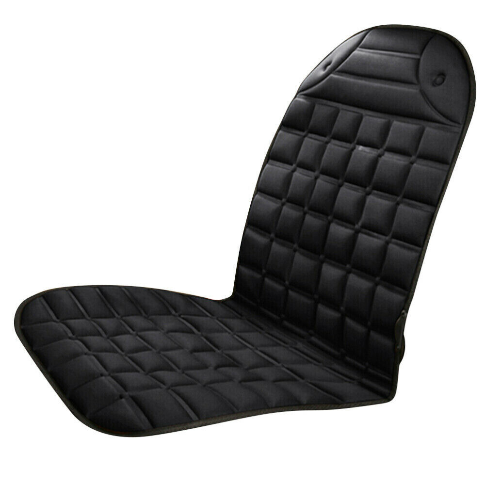 12V Car Heated Seat Cover Cushion Warmer Heating Pad Backrest Winter Universal - Foto 9 di 10