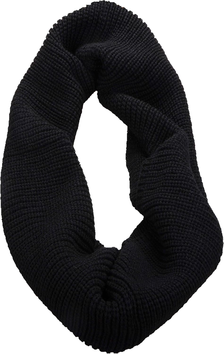 Womens Thick Ribbed Knit Winter Infinity Circle Loop Scarf