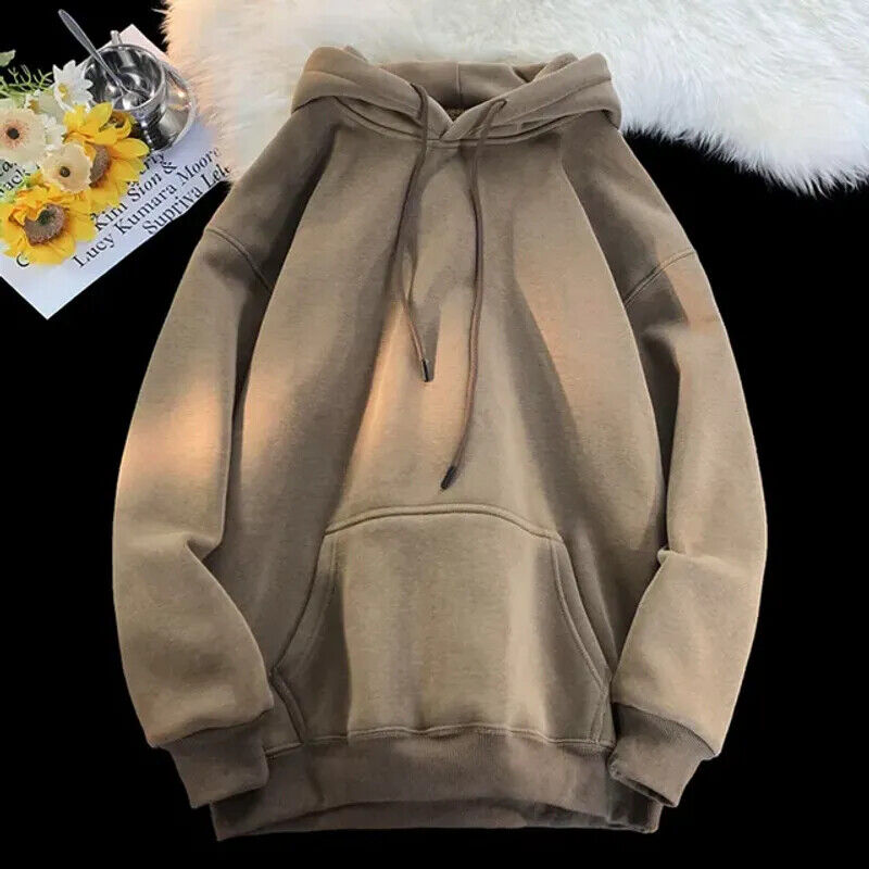 Mens Hoodie Hooded Sweatshirt Classic Pullover Hoody Sport Work Casual Jumper - Bild 16 von 21