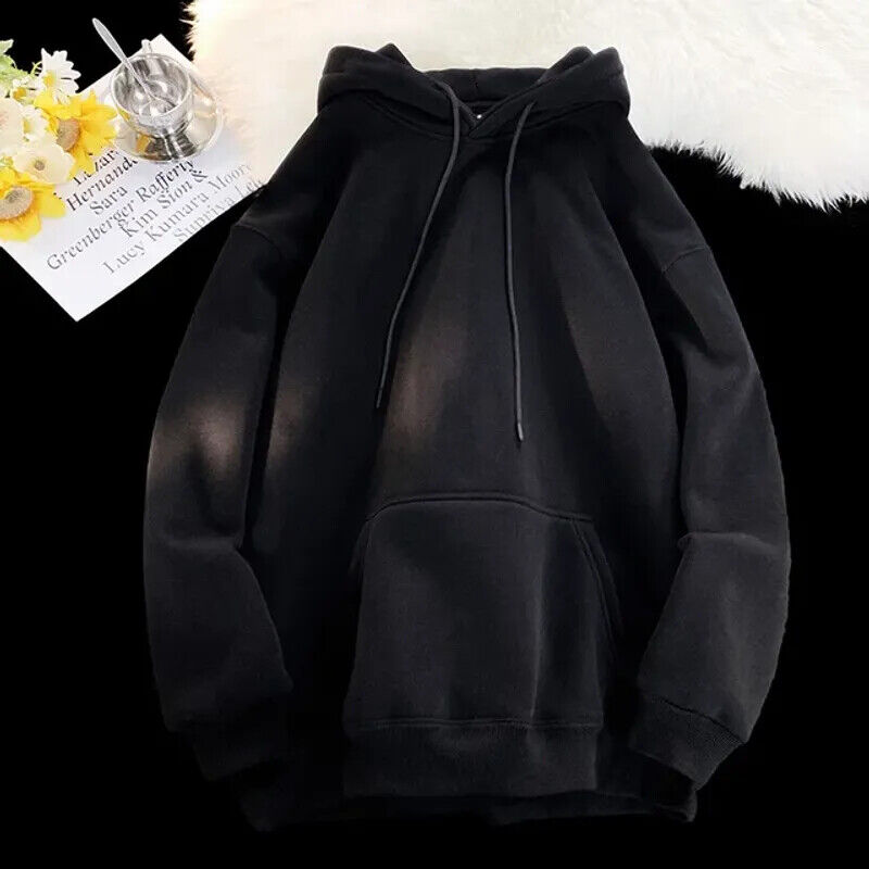 Mens Hoodie Hooded Sweatshirt Classic Pullover Hoody Sport Work Casual Jumper - Bild 15 von 21