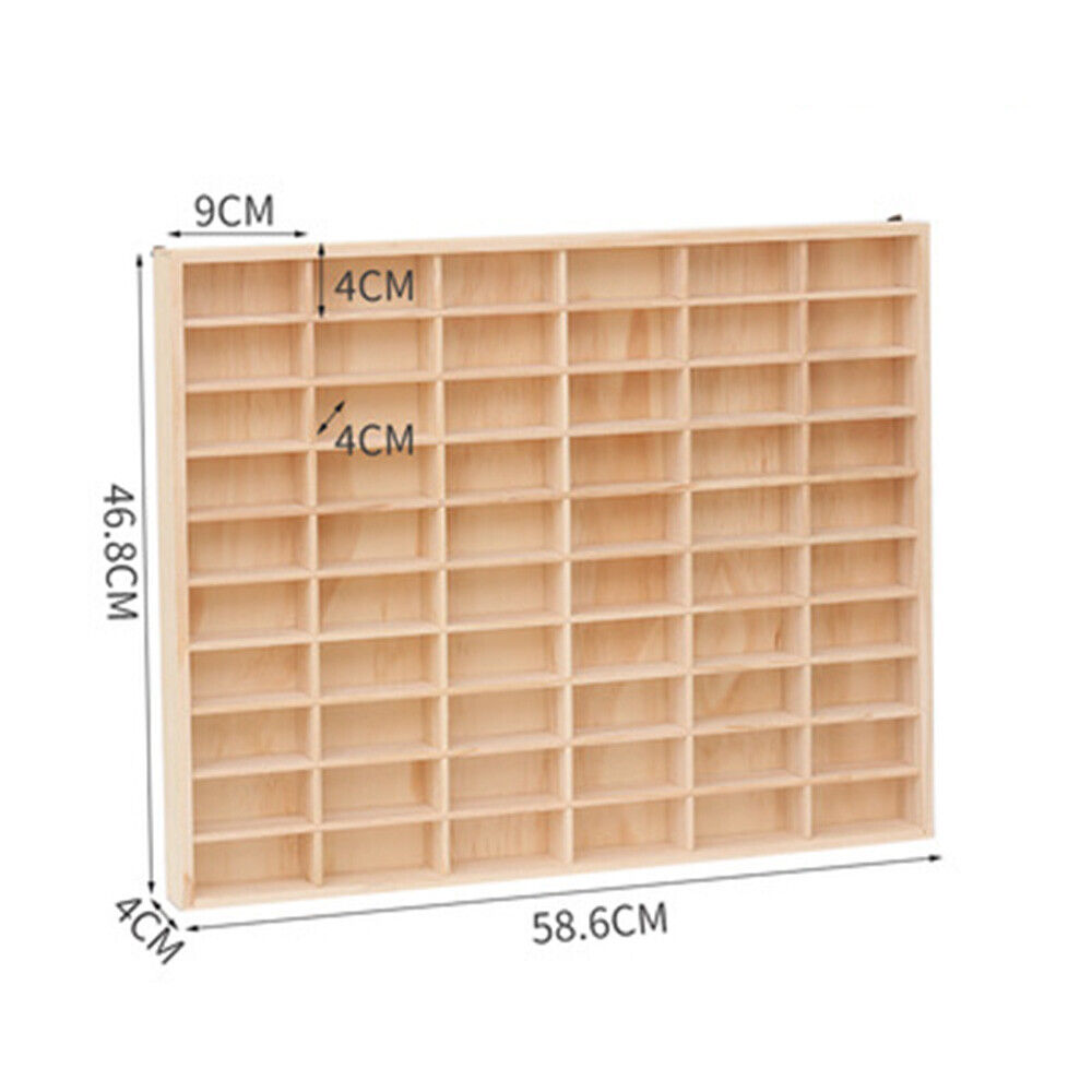 Wooden Model Display Cabinet for Hot Wheels Diecast Car Matchbox Storage Case UK
