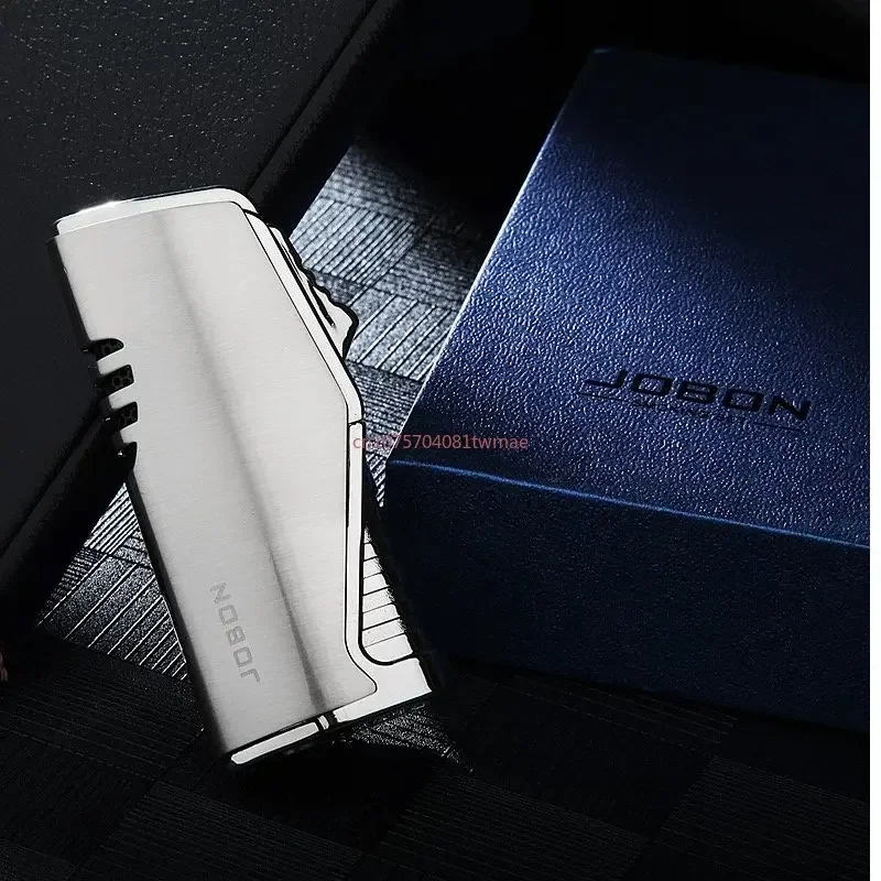 Jobon Triple Torch Jet Metal Cigar Lighter Pipe Lighter W/Cutter inflatable - Picture 18 of 25