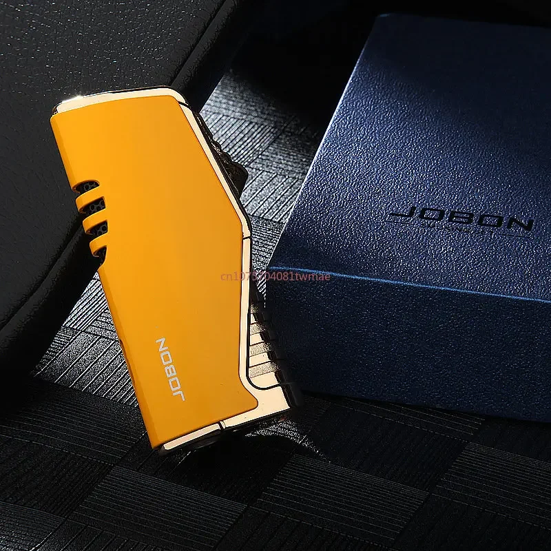 Jobon Triple Torch Jet Metal Cigar Lighter Pipe Lighter W/Cutter inflatable - Picture 20 of 25