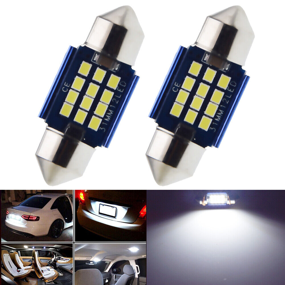 10X 31mm 36mm 39mm 41mm Canbus Error Free Car LED Festoon Dome Light Bulb WHITE - Picture 16 of 19