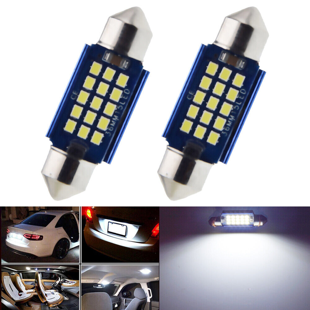 10X 31mm 36mm 39mm 41mm Canbus Error Free Car LED Festoon Dome Light Bulb WHITE - Picture 17 of 19