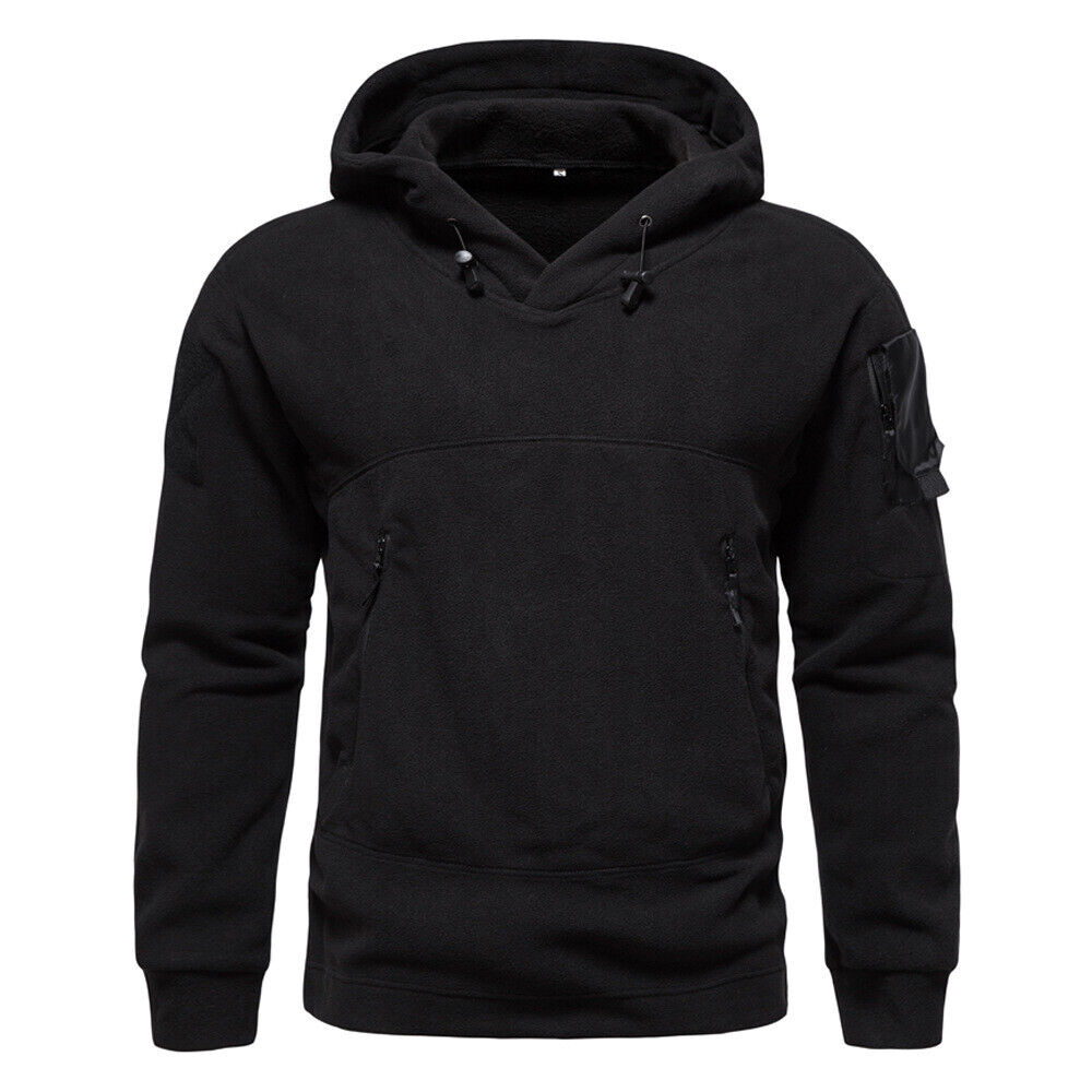 Sudaderas con capucha tácticas militares para hombre otoño invierno polar sudadera con capucha pulóver - Imagen 13 de 15