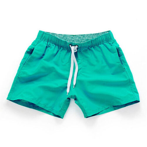 Bañador corto de verano para hombre Traje de baño Pantalones cortos de playa Boxer Pantalones de surf Color puro - Imagen 13 de 20