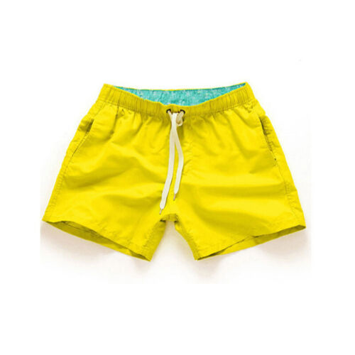 Bañador corto de verano para hombre Traje de baño Pantalones cortos de playa Boxer Pantalones de surf Color puro - Imagen 10 de 20