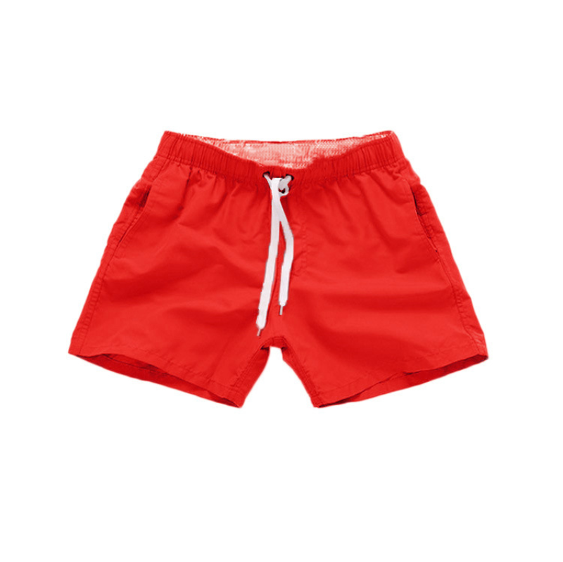 Bañador corto de verano para hombre Traje de baño Pantalones cortos de playa Boxer Pantalones de surf Color puro - Imagen 11 de 20