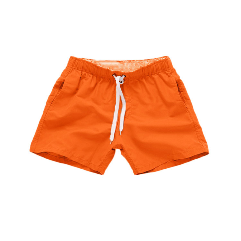 Bañador corto de verano para hombre Traje de baño Pantalones cortos de playa Boxer Pantalones de surf Color puro - Imagen 19 de 20