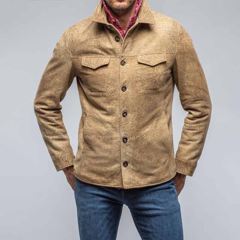Camisa informal envejecida de moda para hombre ajustada solapa cárdigan top poliéster - Imagen 8 de 8