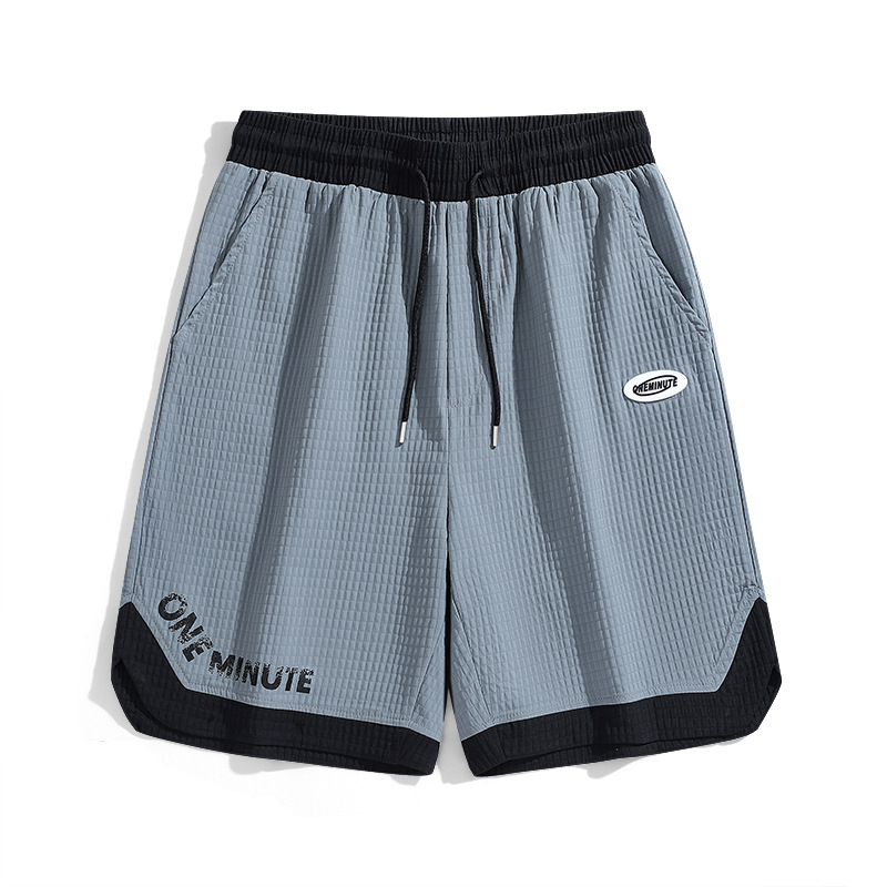 Pantalones Cortos Para Hombre Verano Delgados Cordón Informales Medianos Pantalones Impermeables Níquel Pantalones Cortos - Imagen 7 de 11