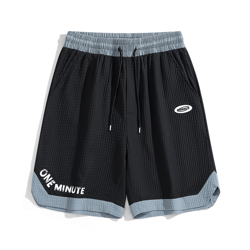 Pantalones Cortos Para Hombre Verano Delgados Cordón Informales Medianos Pantalones Impermeables Níquel Pantalones Cortos - Imagen 8 de 11