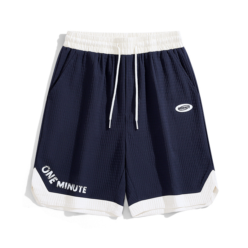 Pantalones Cortos Para Hombre Verano Delgados Cordón Informales Medianos Pantalones Impermeables Níquel Pantalones Cortos - Imagen 10 de 11