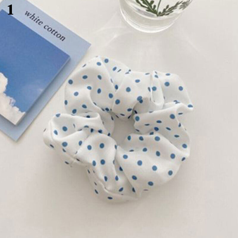 Corda per capelli stampa margherita a pois a quadri moda accessori per capelli semplici dolce - Foto 8 di 12