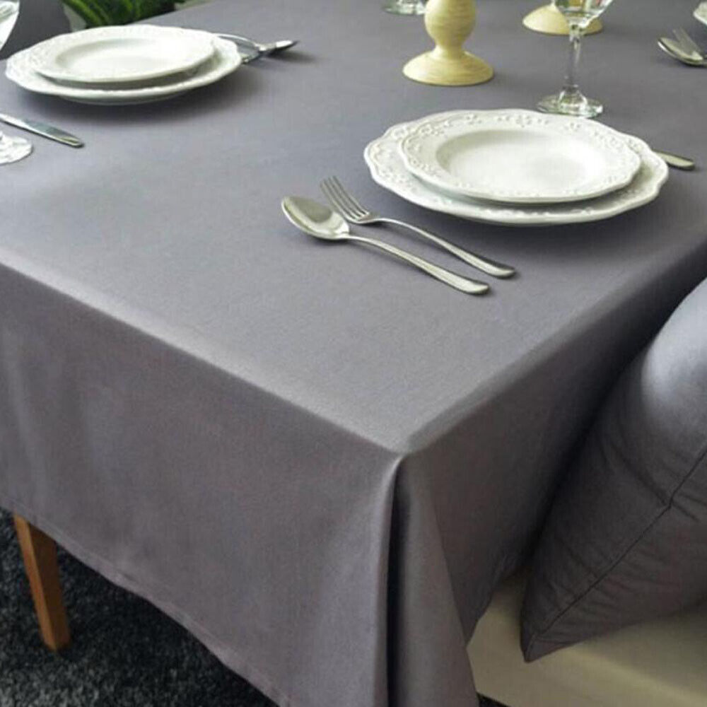 Plain Tablecloth Table Runner Kitchen Wedding Party Dinner Home Decor - Picture 8 of 11