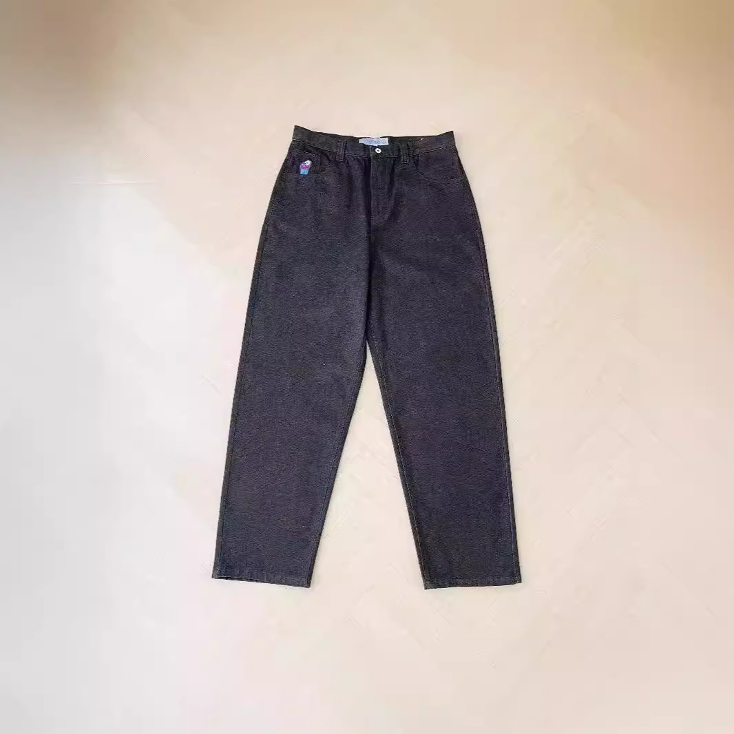 Unisex Ukskate Big Boy Jeans Wash Baggy Loose Fit Skate Denim Dunkelblau