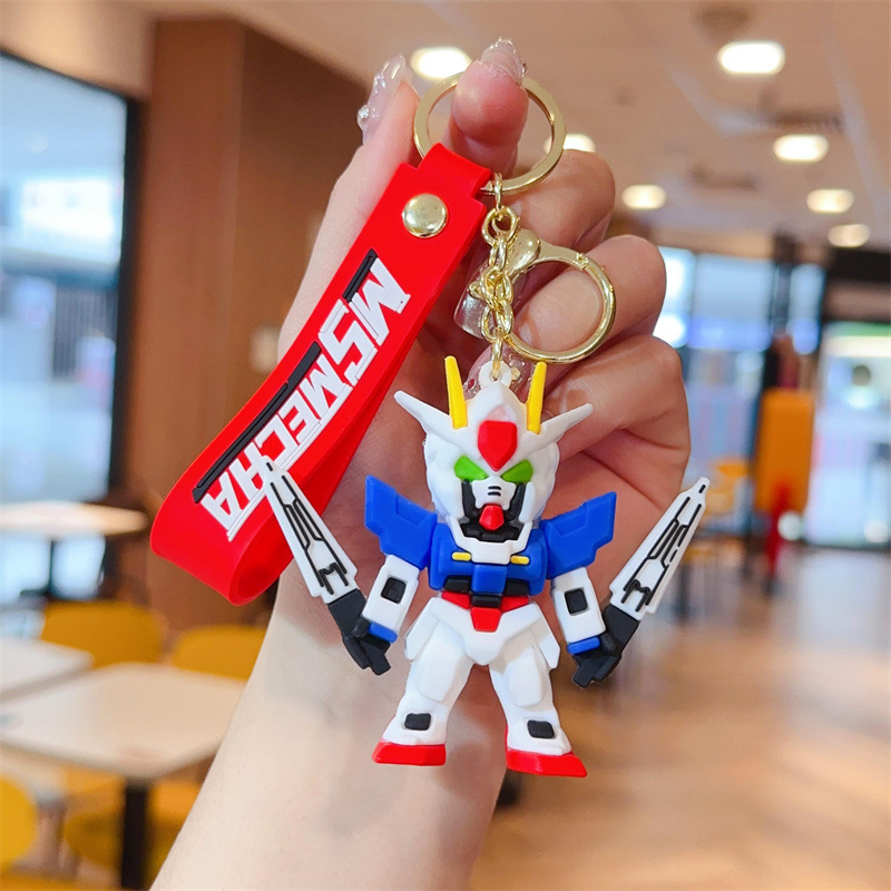 Gundam Mobile Warrior Toy Car Robot Keychain Ring Chain Hanging Gift - Picture 24 of 25