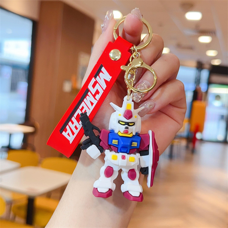 Gundam Mobile Warrior Toy Car Robot Keychain Ring Chain Hanging Gift - Picture 25 of 25