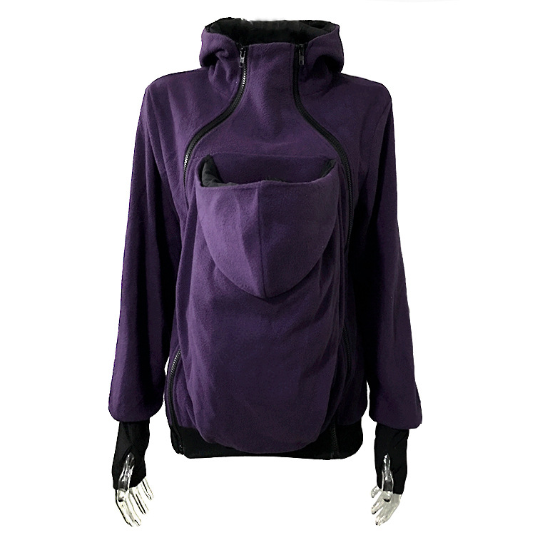 Three in one multifunctional mother kangaroo hoodie jacket women's clothing - Picture 7 of 14