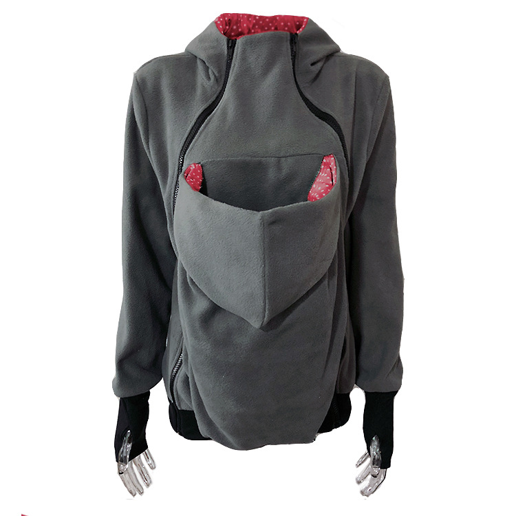 Three in one multifunctional mother kangaroo hoodie jacket women's clothing - Picture 14 of 14
