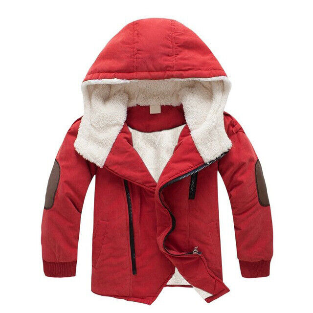 Winter Kids Girls Boys Warm fashion Coat Parka Outwear Jacket Coats Hooded Down - Picture 2 of 14