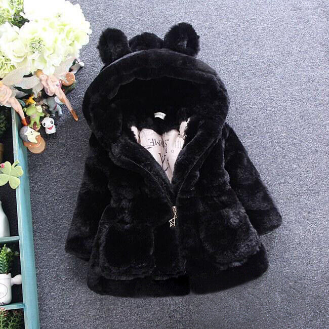Winter Kids Girls Boys Warm fashion Coat Parka Outwear Jacket Coats Hooded Down - Picture 4 of 14