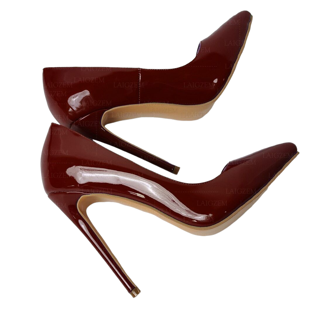 Women Pumps Shiny Stiletto High Heels Slip On Sandals Slip On Ladies Shoes Party - Picture 11 of 12