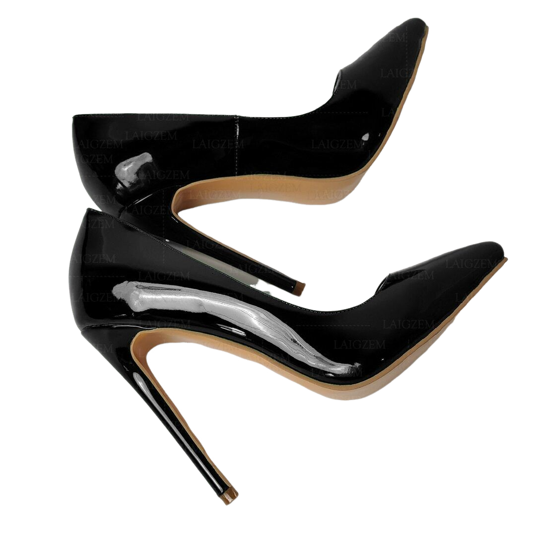 Women Pumps Shiny Stiletto High Heels Slip On Sandals Slip On Ladies Shoes Party - Picture 9 of 12