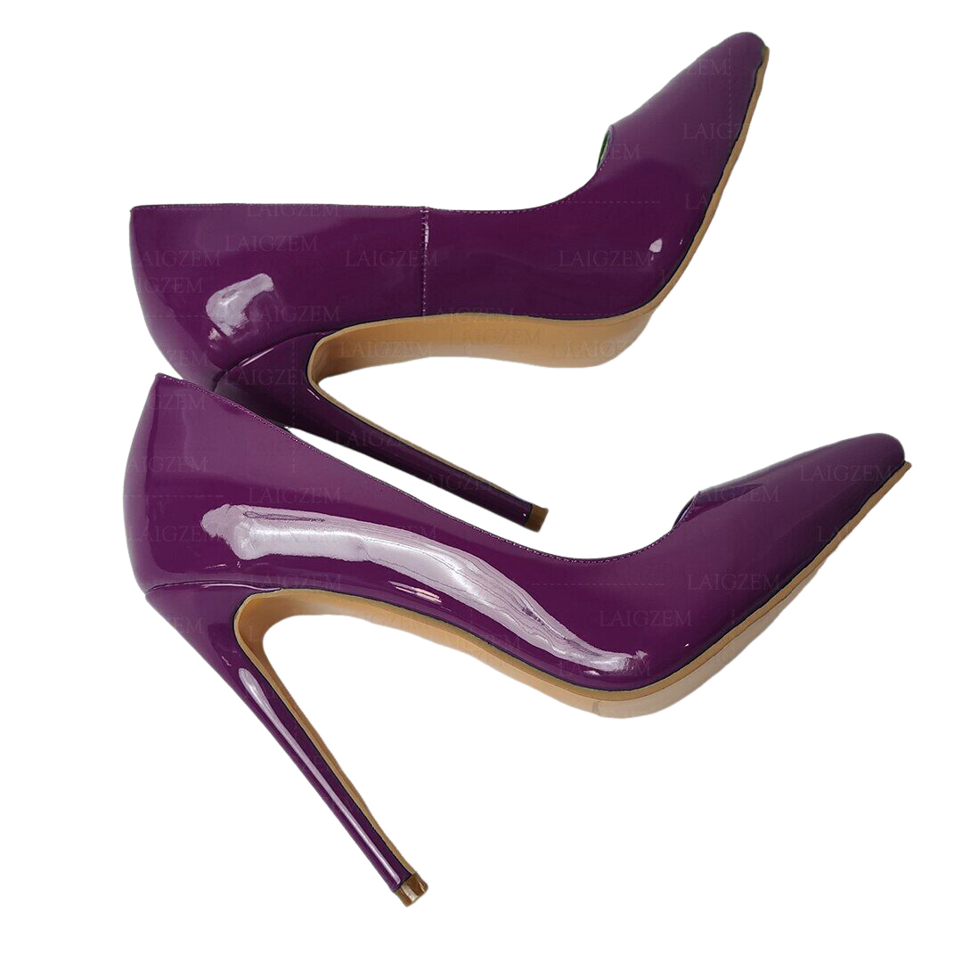 Women Pumps Shiny Stiletto High Heels Slip On Sandals Slip On Ladies Shoes Party - Picture 10 of 12