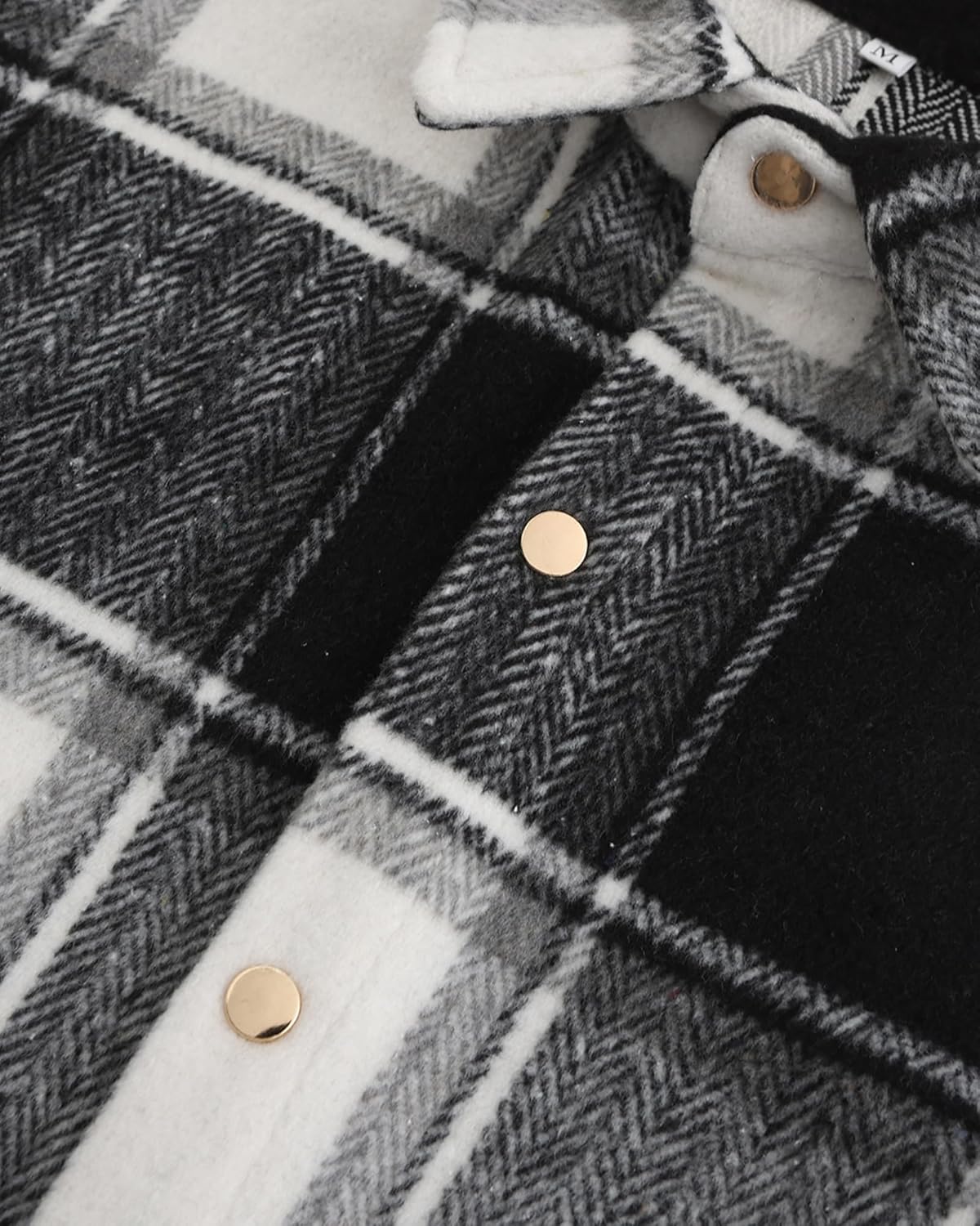 Mens Casual Cotton Plaid Shirts Long Sleeve Button-Down Flannel Overshirt Jacket - Picture 34 of 112