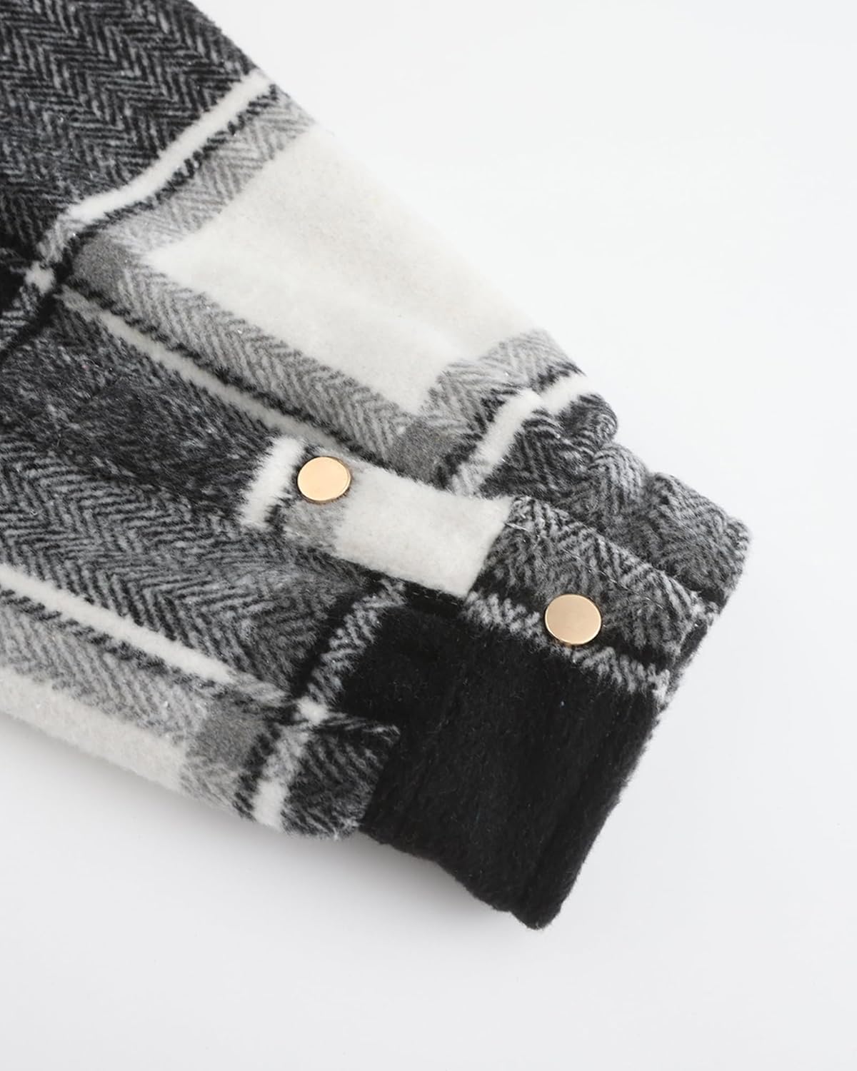 Mens Casual Cotton Plaid Shirts Long Sleeve Button-Down Flannel Overshirt Jacket - Picture 35 of 112