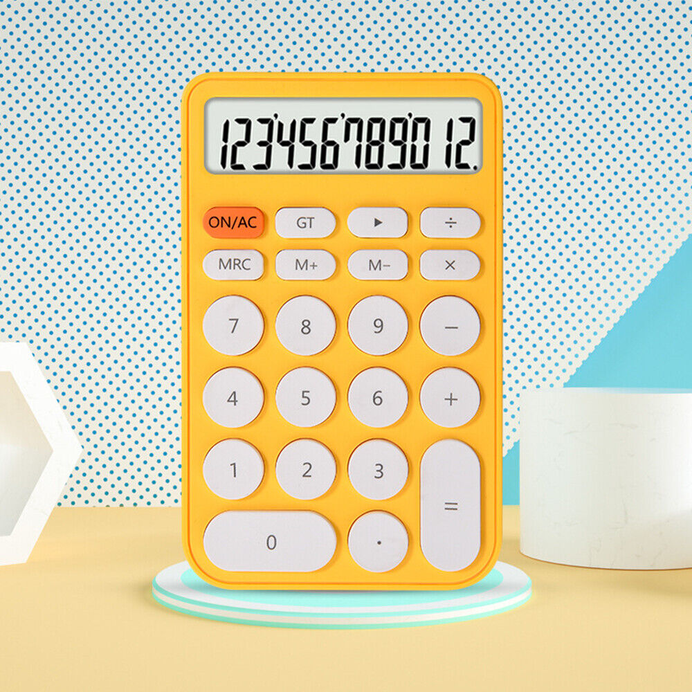 Desktop Calculator School Office Large Digits Colorful Stylish Portable Sleek - Picture 16 of 18