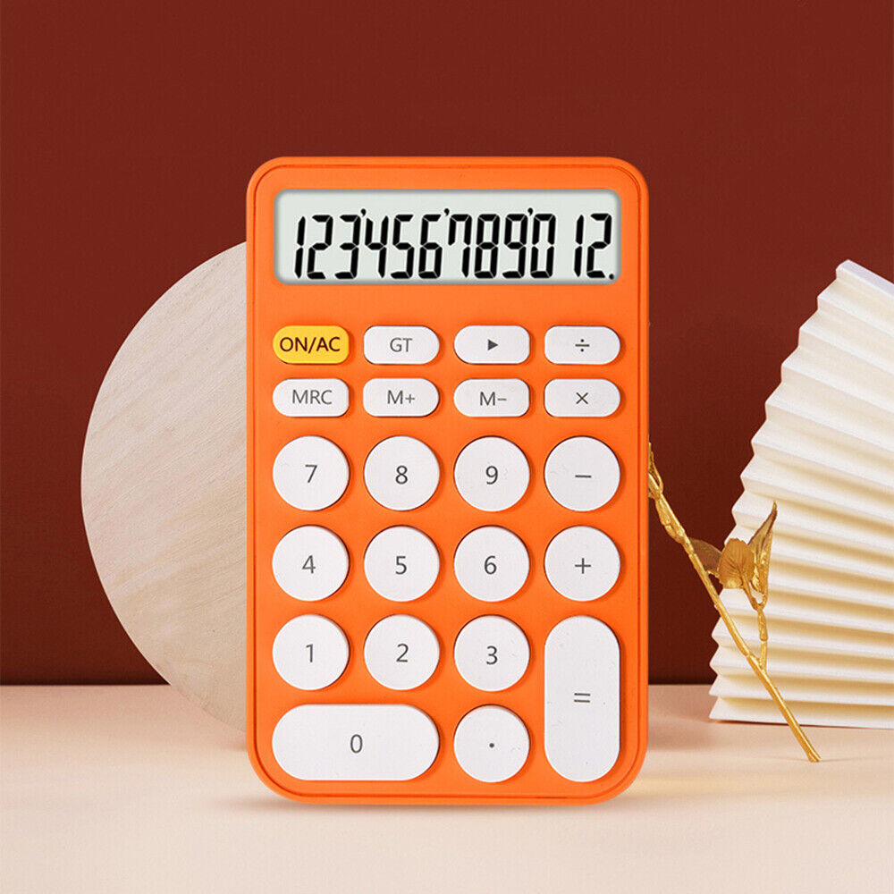 Desktop Calculator School Office Large Digits Colorful Stylish Portable Sleek - Picture 13 of 18