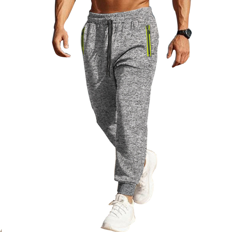 Men's Fleece Sports Pants Casual Sweatpants Zipper Pocket Jogging Pants Trousers - Picture 27 of 28