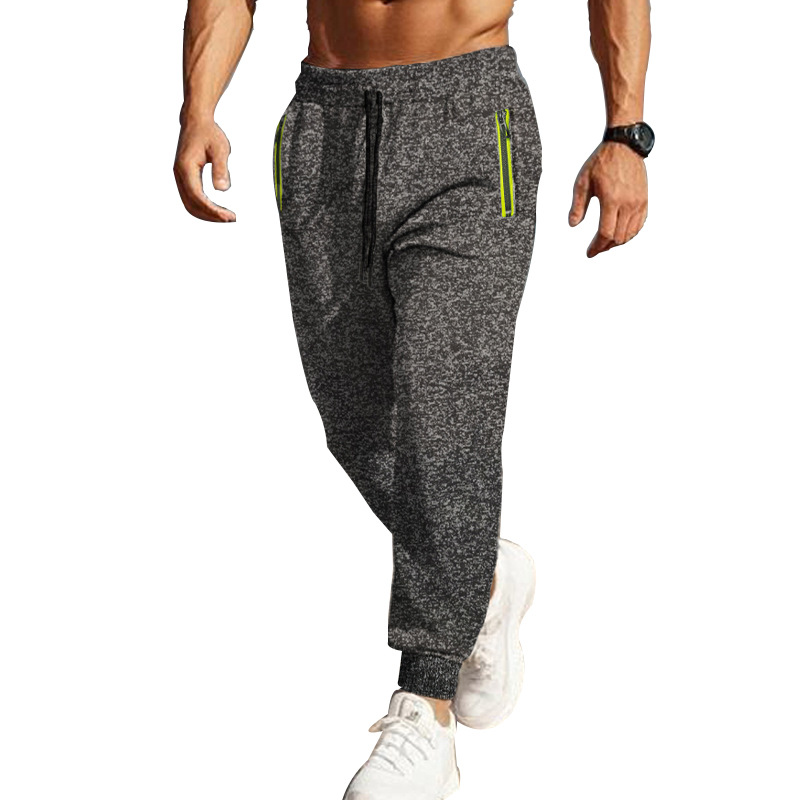 Men's Fleece Sports Pants Casual Sweatpants Zipper Pocket Jogging Pants Trousers - Picture 28 of 28