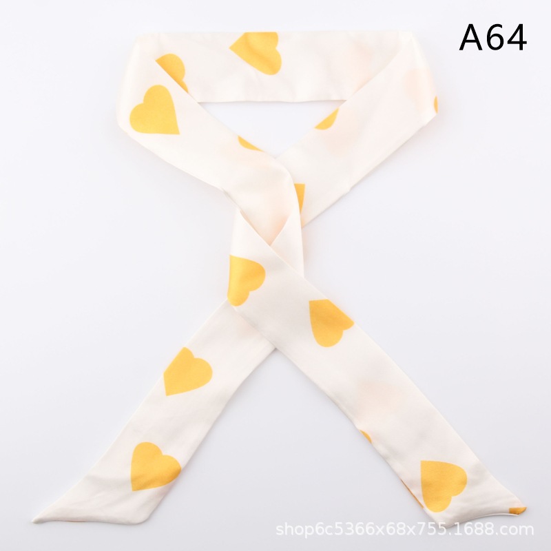 2pcs Skinny Long Silk Scarf Satin Ribbon Neck Tie Handle Bag Ribbons Headband - Picture 69 of 82