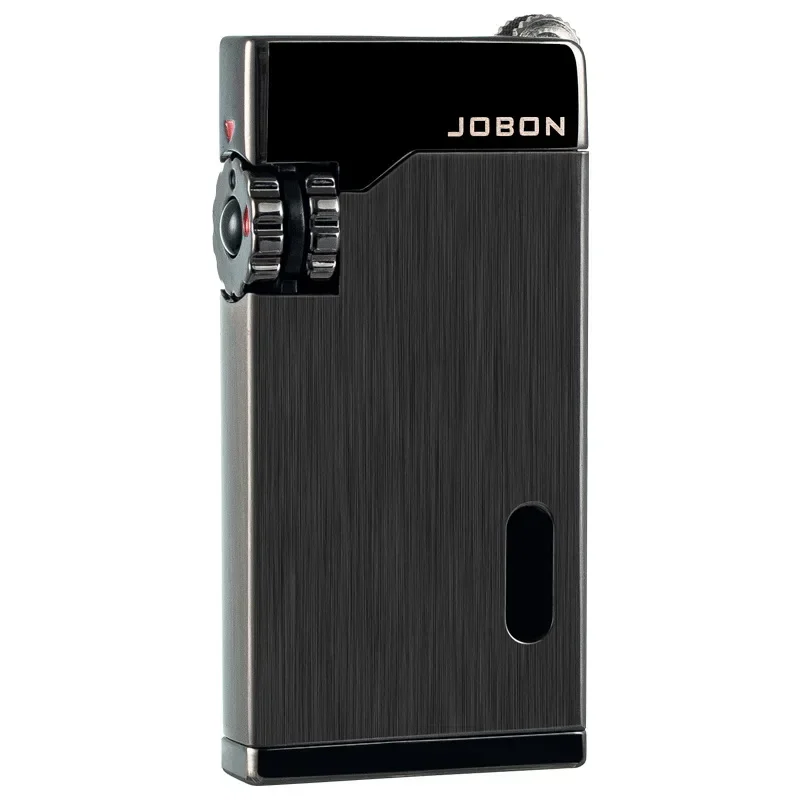 OBON Outdoor Windproof Metal Butane Gas Lighter 2 Torch Blue Jet Flame Turbo