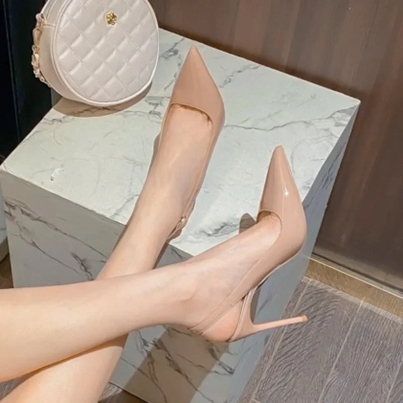 Women's Fashion Pointed Toe Stiletto Sandals Slip-On High Heels Sexy Dress Pumps - Picture 19 of 19