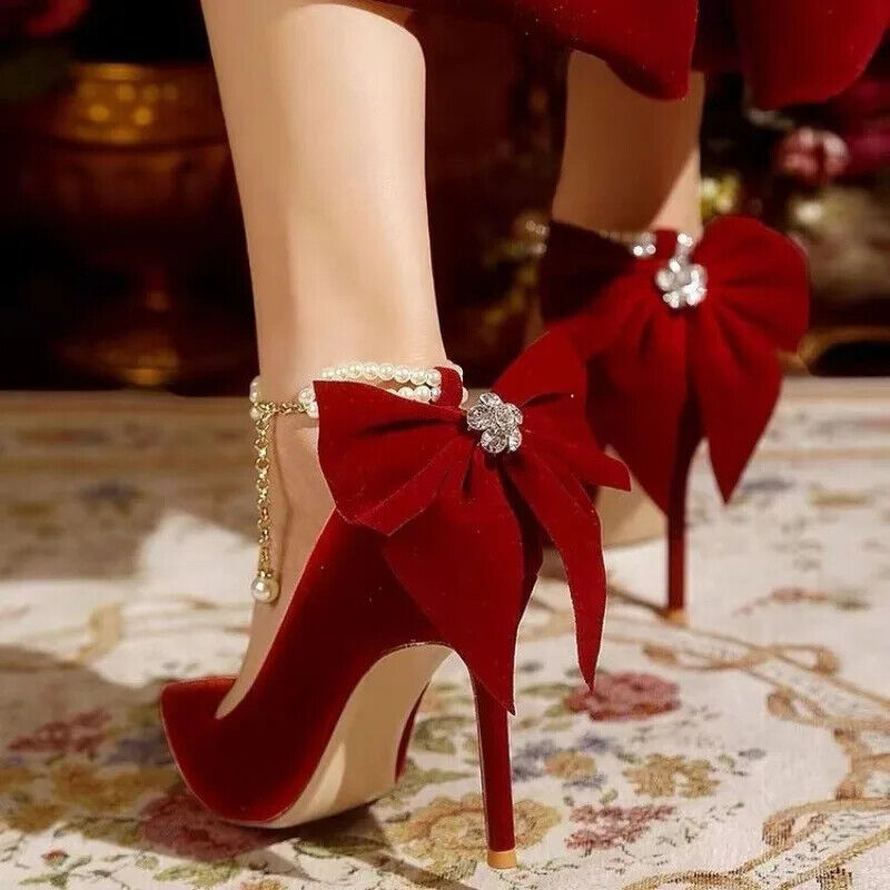 Zapatos de salón de tacón alto con hebilla y correa de tacones altos con punta para mujer - Imagen 17 de 17