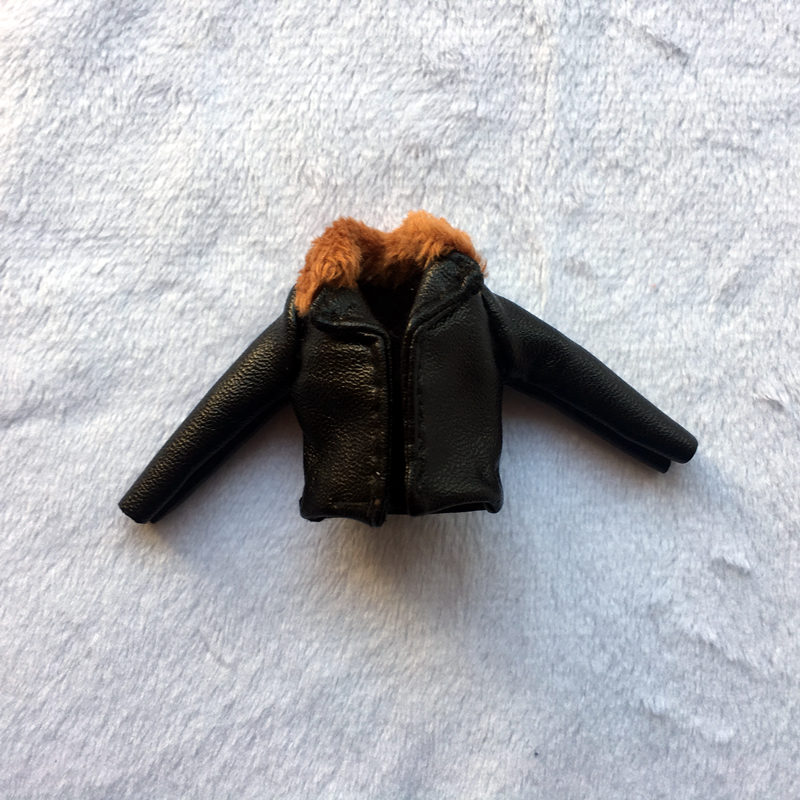 Uniforme de soldado de 3,75 pulgadas 1/18 chaqueta de cuello de piel marrón (sin marioneta) - Imagen 8 de 9